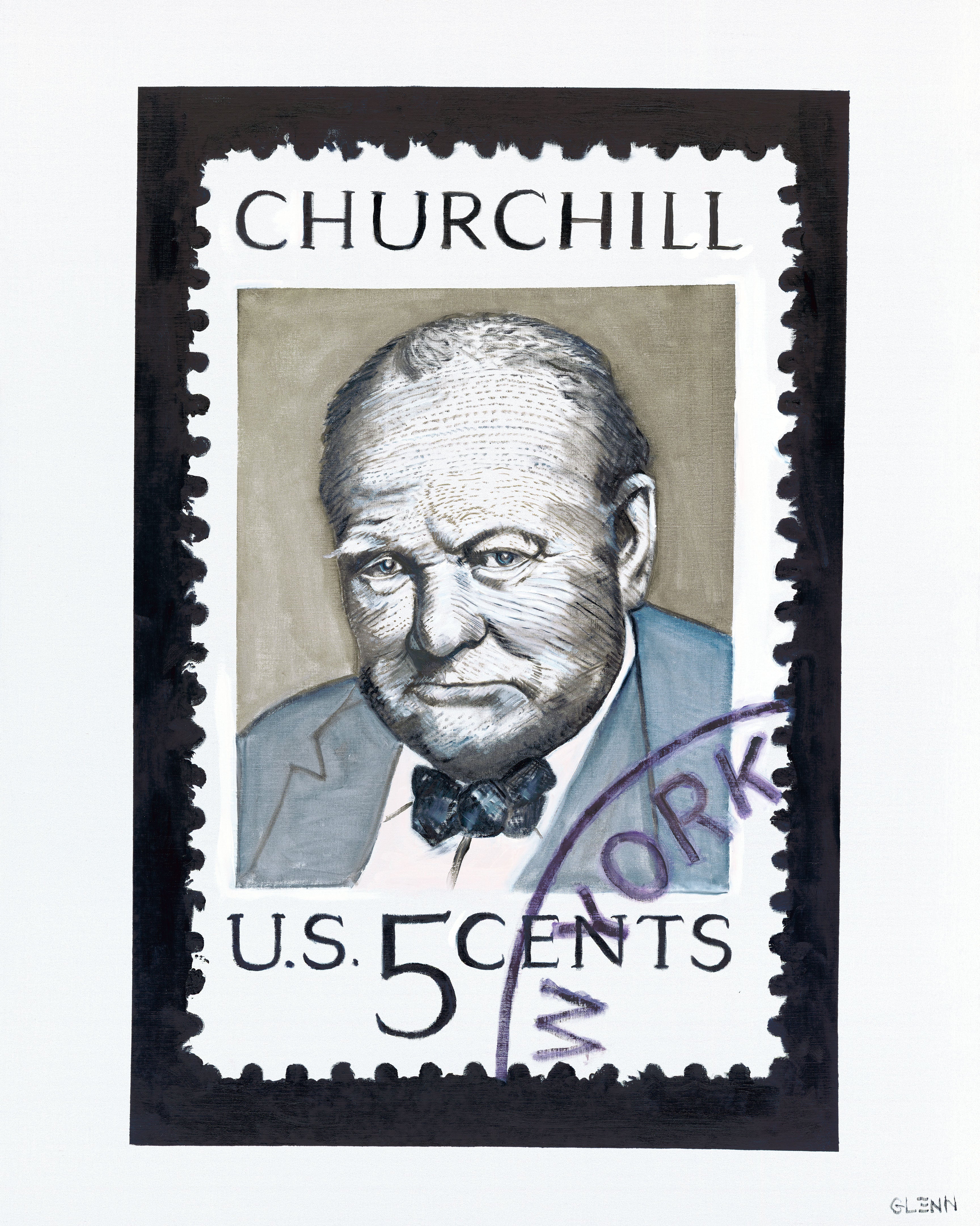 Churchill Stamp - Original