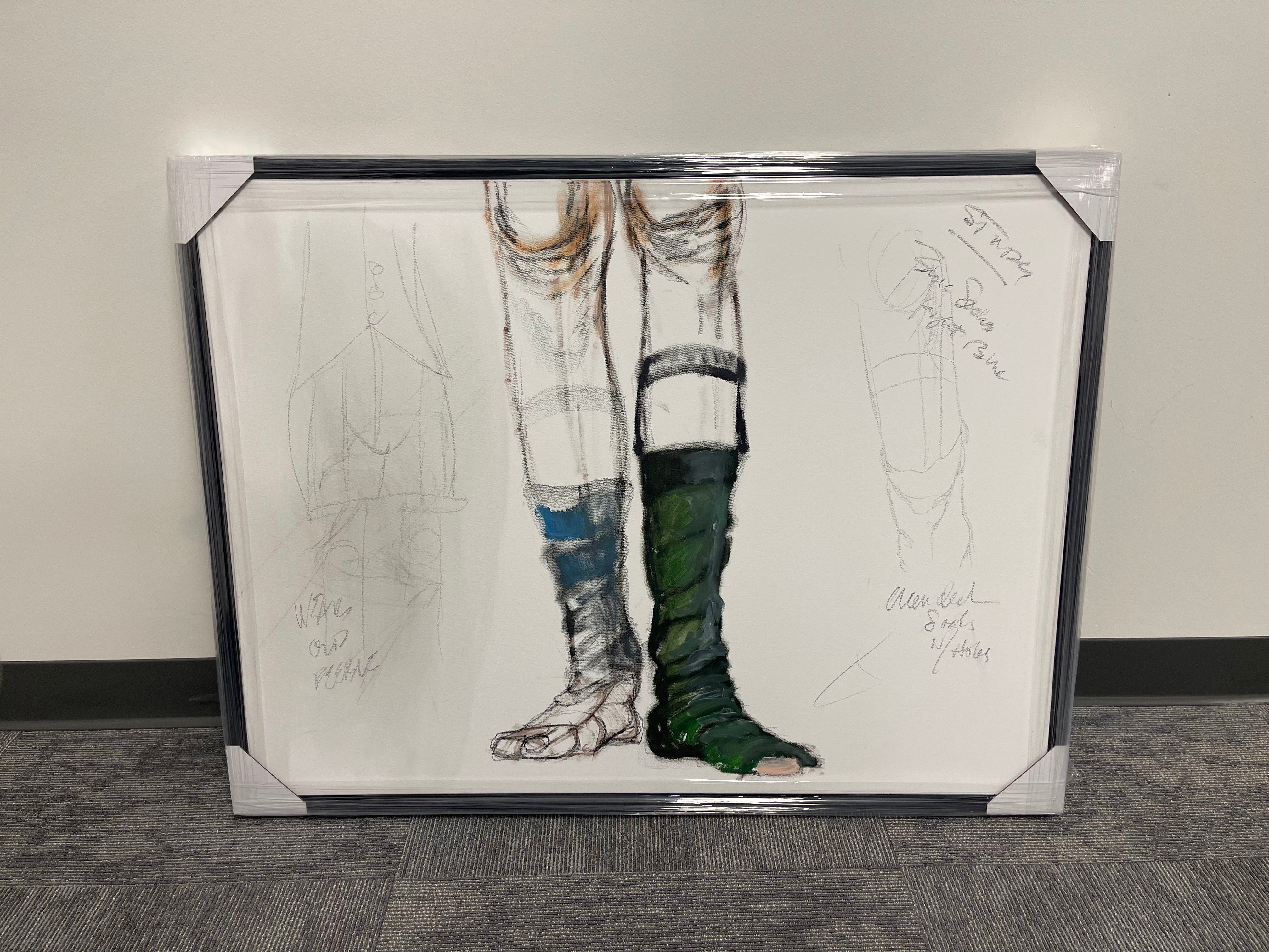 Uncle Sam Caught With Pants Down (Color Study) - Original