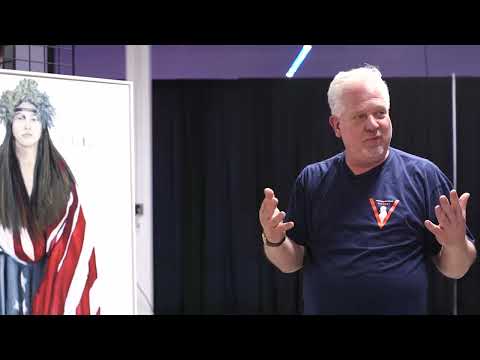 Video thumbnail for Glenn Beck discussing the Justice art print