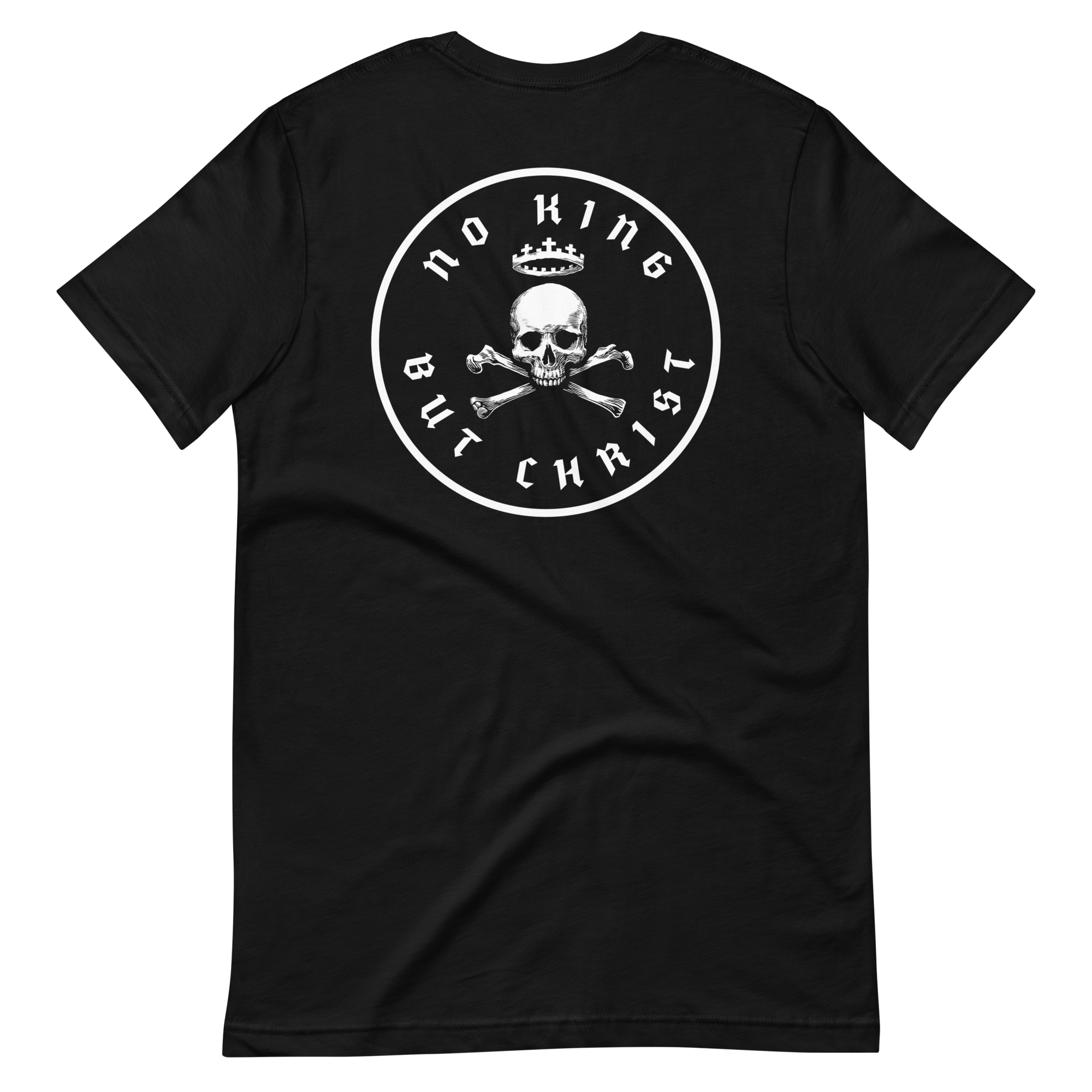 Sovereign Faith Edition black unisex No King But Christ T-shirt – Glenn Beck Shop