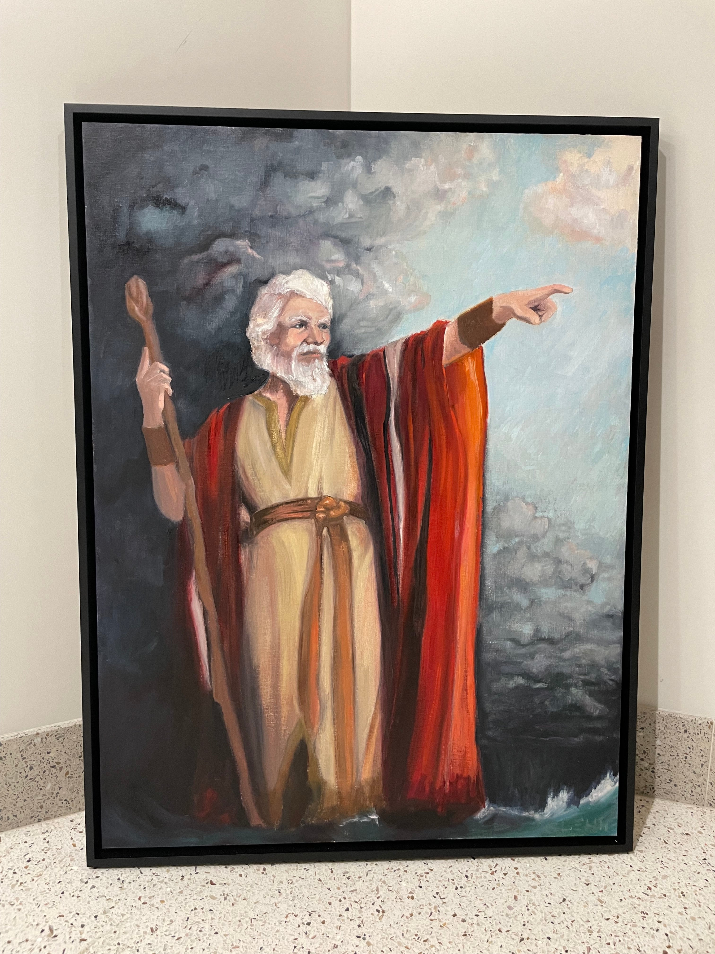 Moses reflecting God's light giclée art print by Glenn Beck