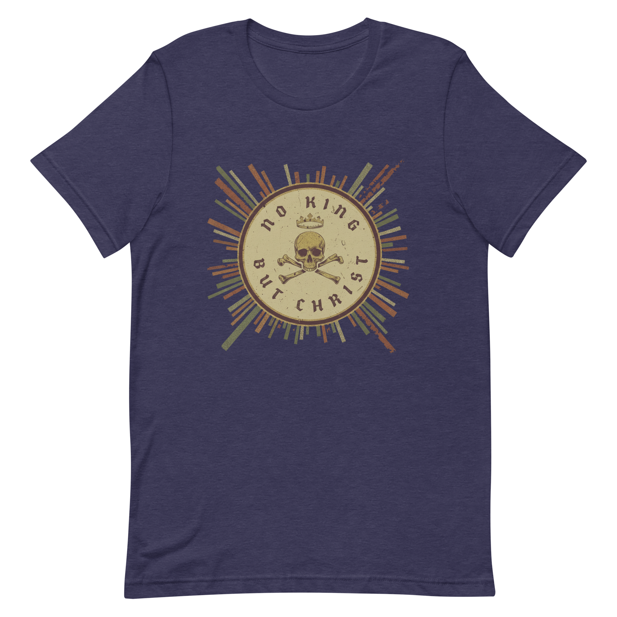 Retro Seal No King But Christ unisex T-shirt – Glenn Beck Shop faith design