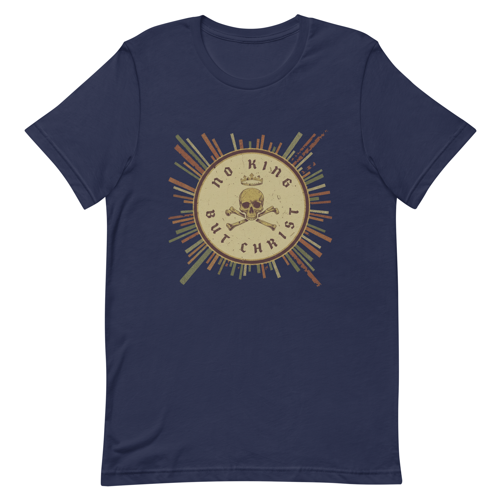 Retro Seal No King But Christ unisex T-shirt – Glenn Beck Shop faith design