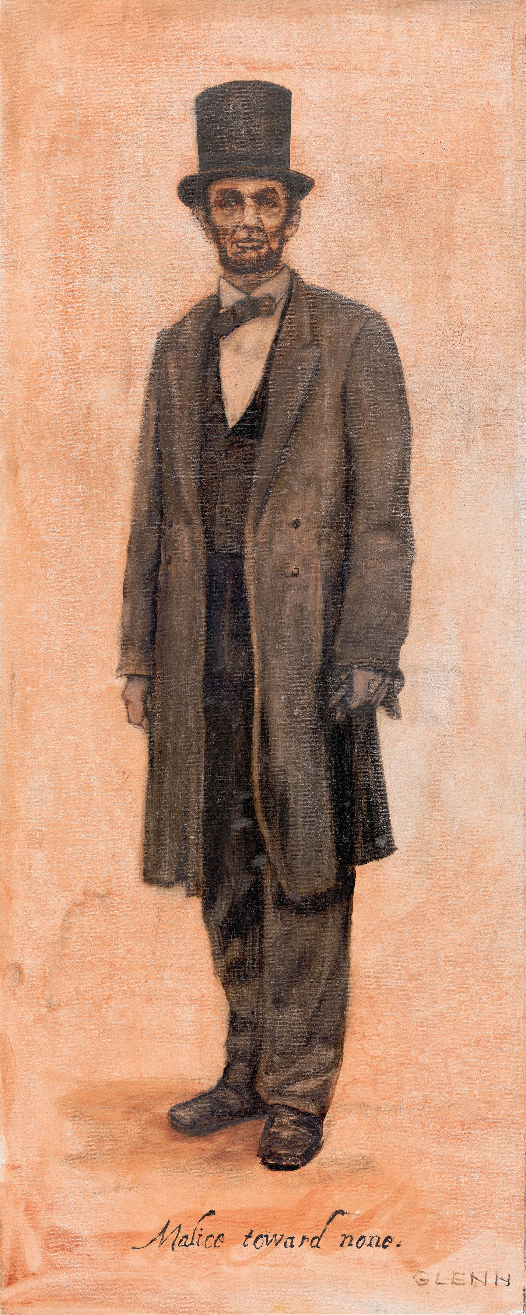 Abraham Lincoln art print of his last night out by Glenn Beck